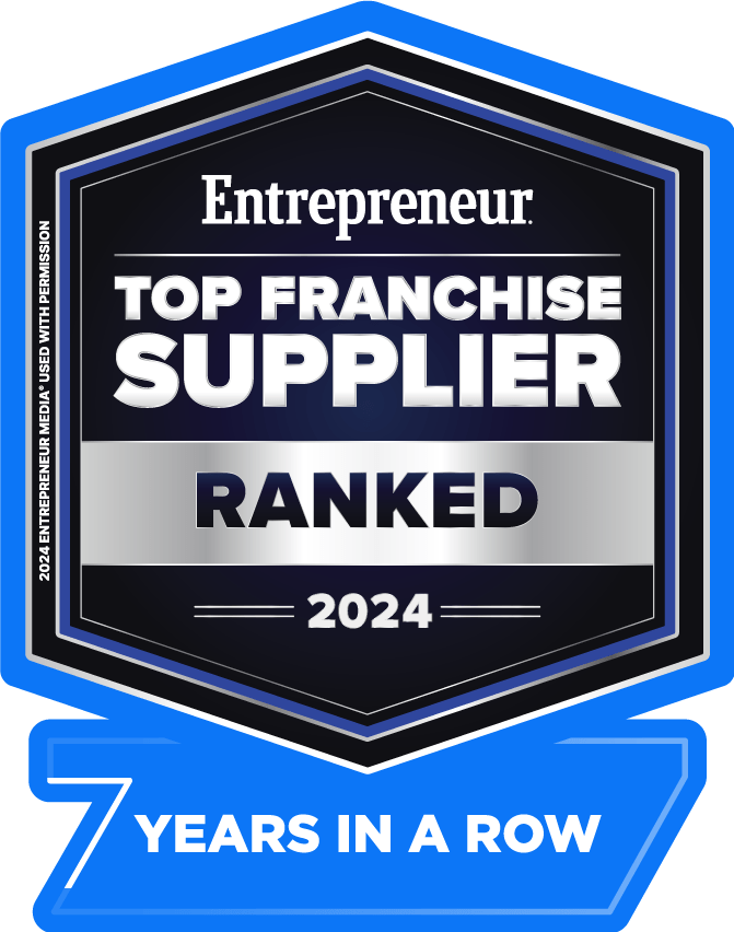 Entrepreneur Top Franchise Supplier Ranked 2024 - 7 years in a row